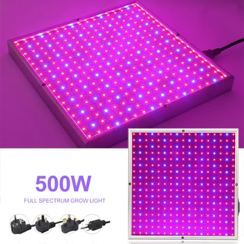 

500W Indoor Led Grow Light Lamp For Plants Full Spectrum Phyto Lamp Fitolamp Growing Lamps For Flowers Grow Box Tent Room Growth