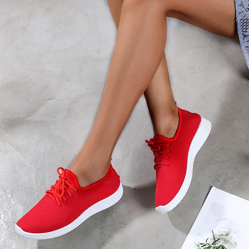 

Women Sneakers Outdoor Running Shoes Sports Shoes Mesh Light Bottom Casual Shoes 2020