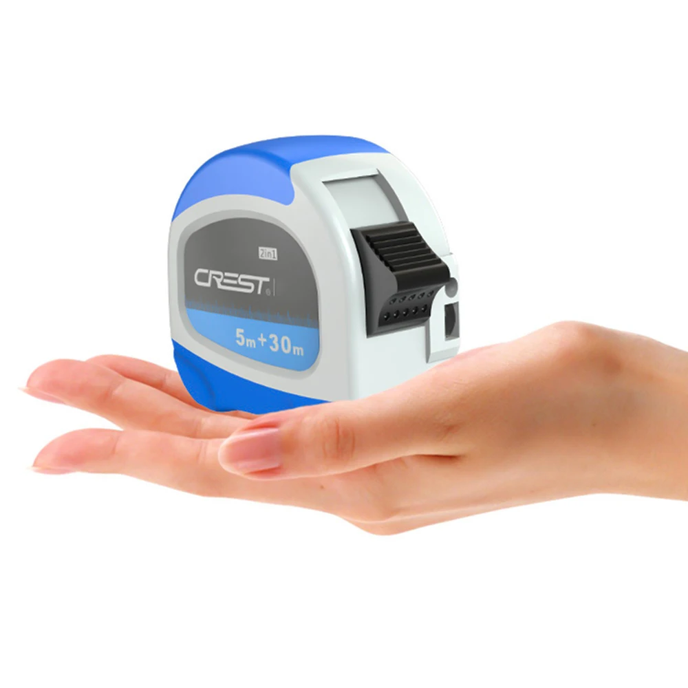 

30M Laser Rangefinder + 5M Anti-fall Steel Tape Metric and Inch Tape measure High Precision Distance Meter Usb charing