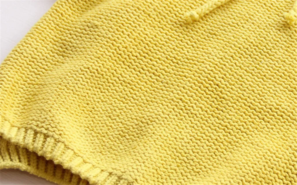 Детские свитера; Однотонный свитер с капюшоном для маленьких девочек; вязаные топы; вязаный свитер; сезон осень-зима; вязаная верхняя одежда для малышей