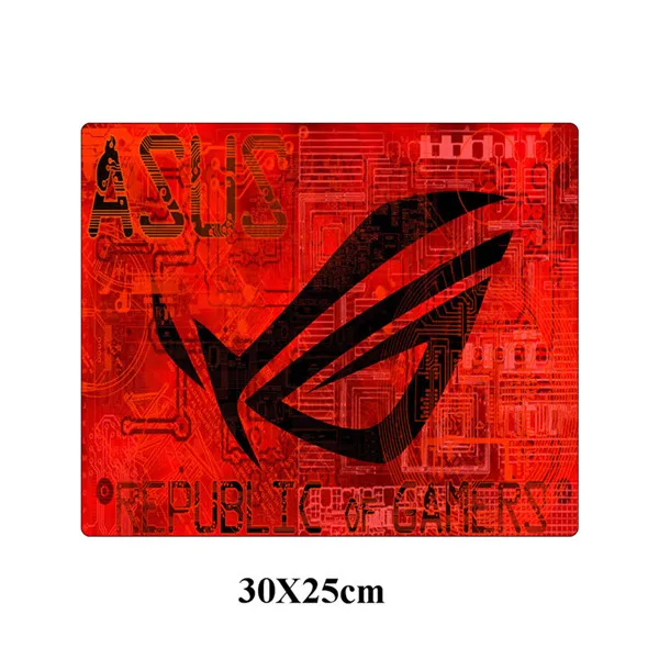 Розовый Игровой коврик для мыши ASUS 30x25 см, коврик для мыши для геймеров, маленький размер, резиновый, прочный, фиксирующий край, офисный коврик, аксессуары для ПК - Цвет: Розовый