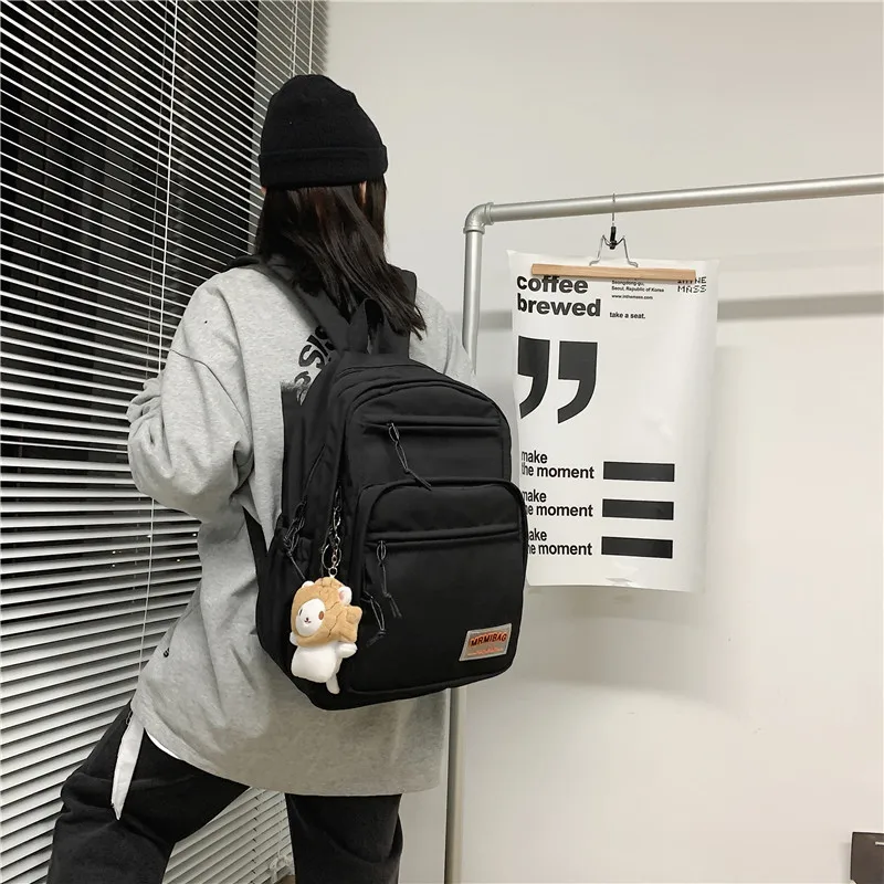 Kawaii Nylon Pastel Large College Backpack - Limited Edition