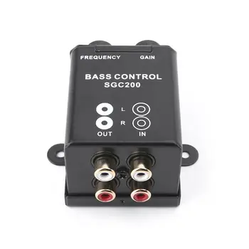

Mini Vehicle Car Audio Regulator Amplifier Bass Subwoofer Stereo Equalizer Controller 4 RCA Auto Car Accessories YHQ