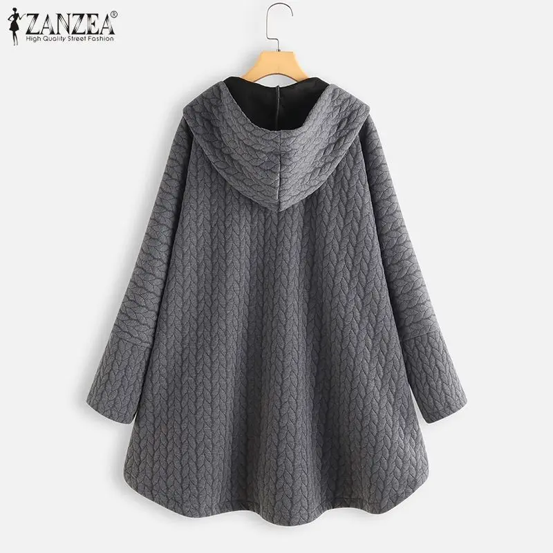 Jastie Overisized Retro Jacquard Cardigan Women