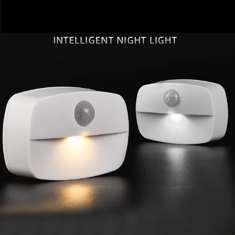 LED Motion Sensor Light Battery Operated Wall Lamp Night Light No Glare CorS MW 