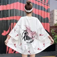Женские кимоно, женские японские наряды yukata, уличная одежда для женщин, кимоно для косплея Харадзюку, одежда haori obi