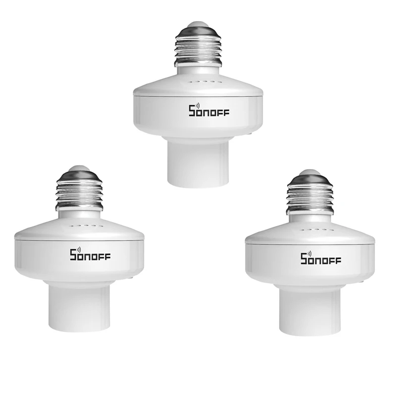 1/3/4 шт. Sonoff SlampherR2 433 МГц RF Smart WiFi светильник держатель E27 держатель лампы прерыватель переключатель Wi-Fi Умный дом для Alexa Google Home - Комплект: 3PCS
