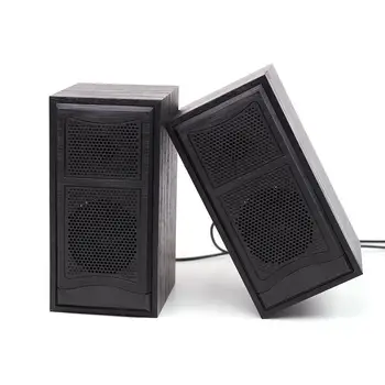 

Wooden Computer Speakers USB Powered Stereo Mini Speakers for PC/Laptops/Desktops/Phone/Ipad/Game Machine