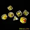 Bescon Novelty Polyhedral Dice Set YellowDuck, Yellow Duck RPG Dice set of 7 1