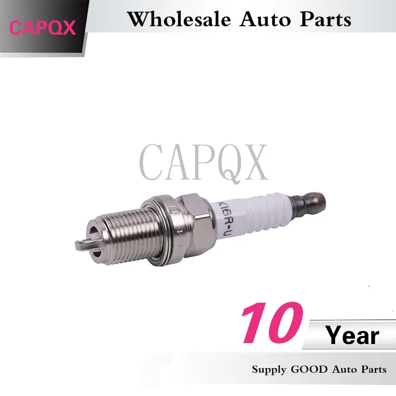 CAPQX хорошее иридиевая Свеча зажигания 90919-01176 K16R-U для YARIS эхо VIOS COROLLA PREVIA HILUX 4runner LAND