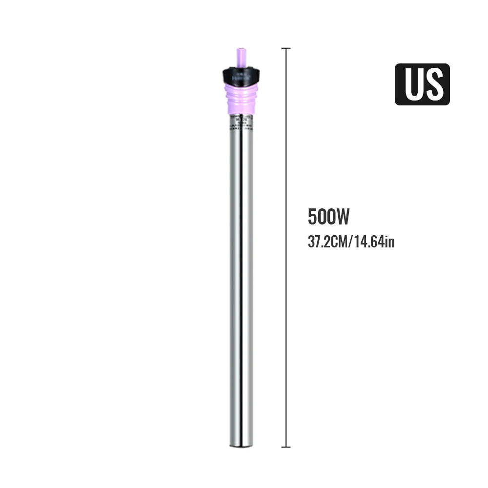 Подогреватель для аквариума из нержавеющей стали, термостат для аквариума, аквариума, аксессуары для аквариума, нагревательный стержень, энергосберегающий нагреватель - Цвет: 500W