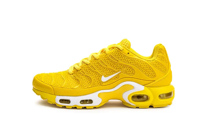 Оригинальные Мужские дышащие кроссовки для бега Nike Air Max Plus Tn plus, спортивные кроссовки, обувь для тренировок на улице, Новинка - Цвет: Yellow