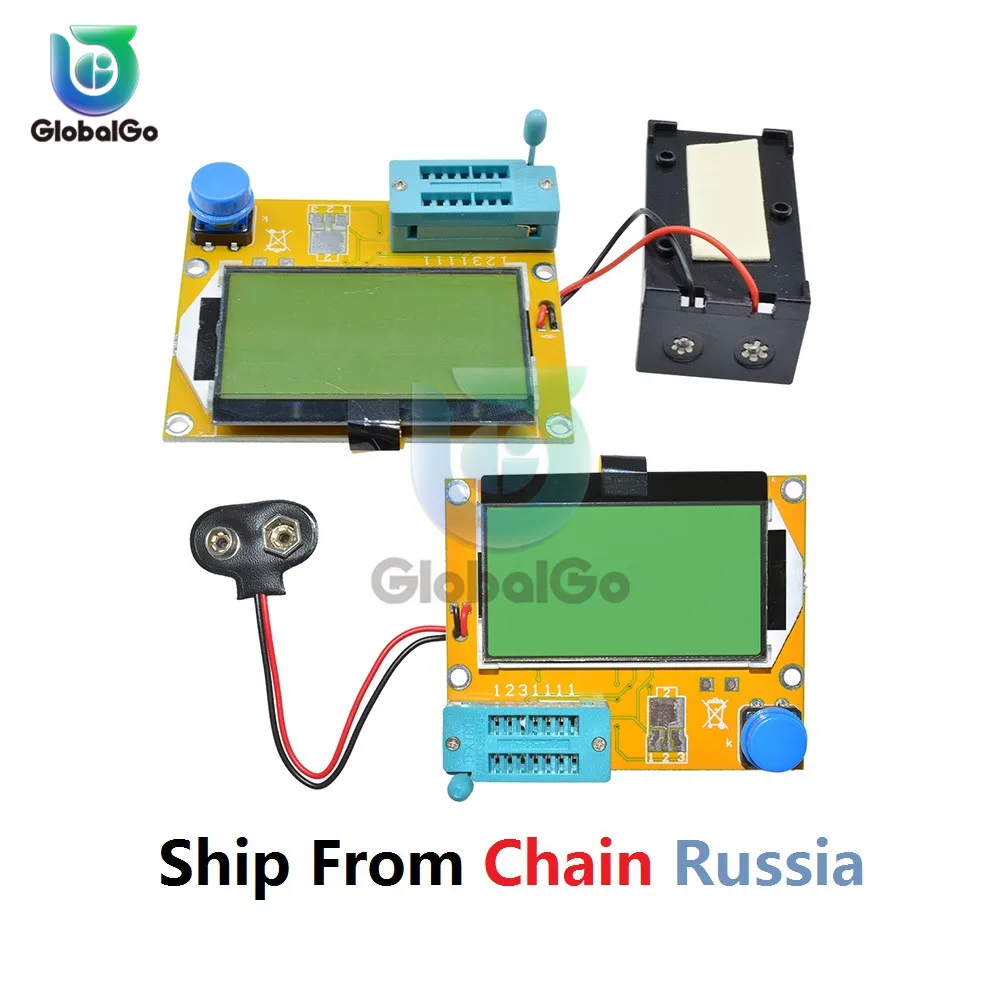 Tester Lcd Dello Schermo Mos/Pnp/Npn Lcr 12864 Di Capacità Del Triodo Del Diodo Di Digital V2.68 Del Tester Del Transistor Del Tester Mega328 Di Esr