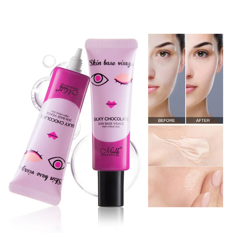 

Silky Chocolate Refreshing Primer Moisturizing Brighten Isolation Improve Skin Tone Long Lasting Makeup Cute and Smart Packaging