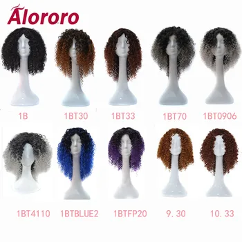 

Alororo Afro Fluffy Curly Synthetic Short Wigs for Women Party Fashion Female Bouncy Curly Long Wigs 10 Color Available