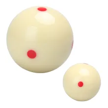 

5.72 Cm Red 6 Dot-Spot Measly White Pool-Billiard Practice Training Cue Ball Billiard Pool Ball Replacement