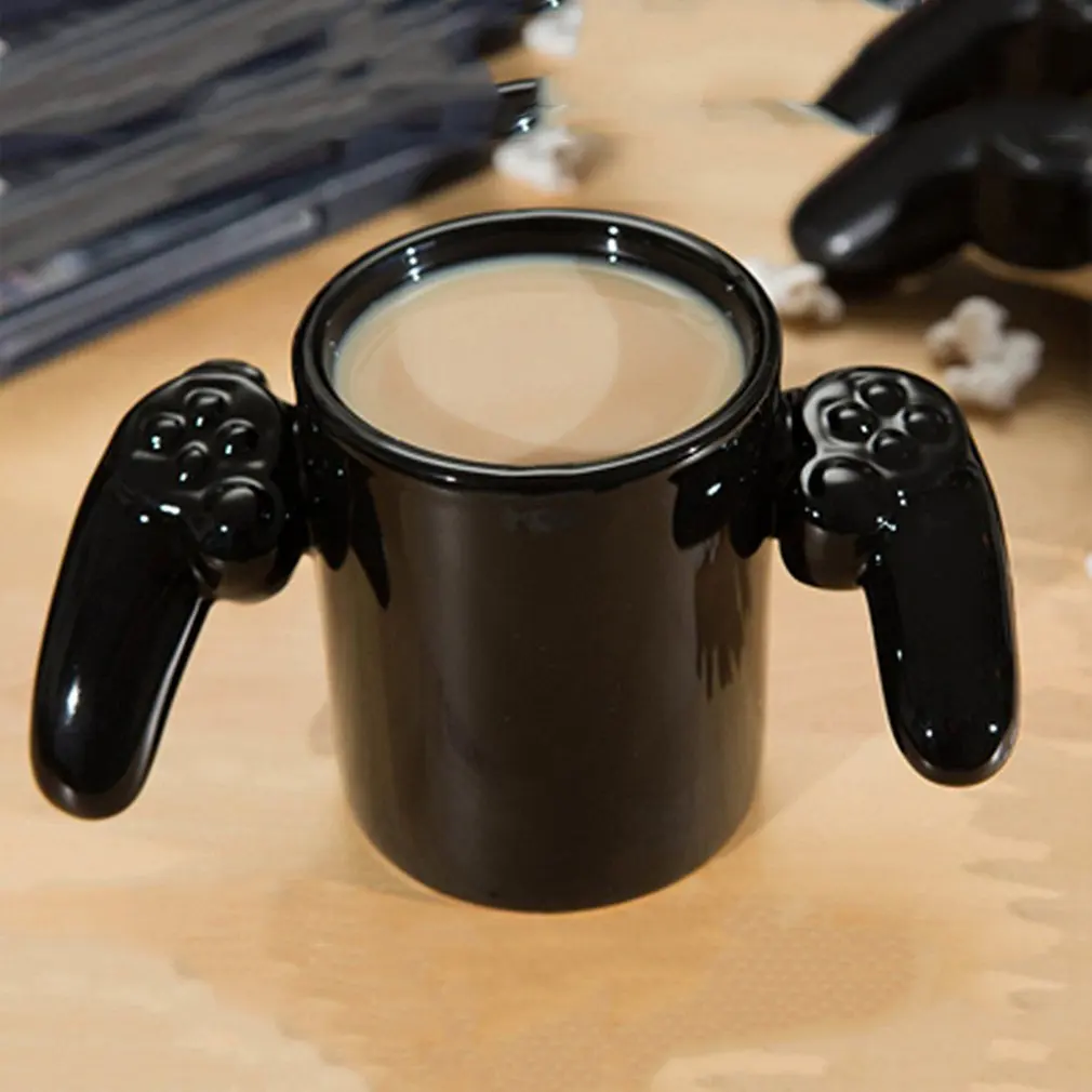 1 Pcs Creative Gamepad Cup Personalized Shape Coffee Milk Boy Game Over Mugs Gamepad Controller Coffee Mug Birthday Gift