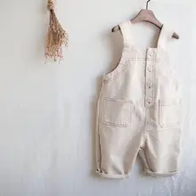 Г., стиль, джинсовые комбинезоны для мальчиков и девочек осенние модные детские джинсовые штаны от 1 до 7 лет, PZ402