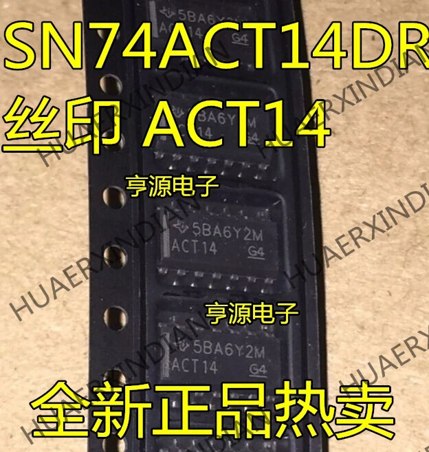 10 шт./лот Новинка SN74ACT14DR ACT14 TI лапками углублением SOP-14 IC в