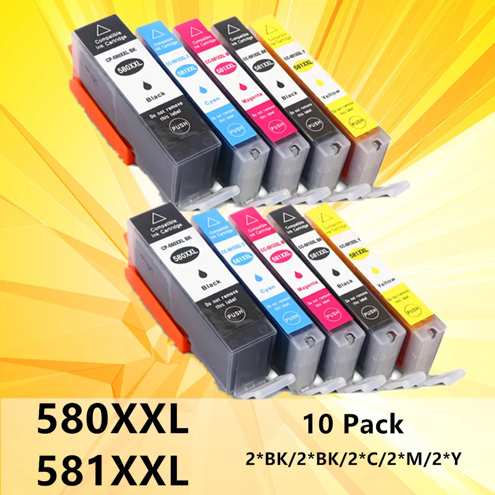 580 XXL 581 580XXL 581XXL Ink Cartridge for Canon PGI-580XXL CLI-581XXL PGI PG580XXL Pixma TS8150 TS8151 TS8152 printer | Компьютеры и
