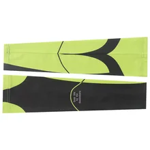 Xintown противовоспалительная езда зеленая езда Защита от солнца манжеты Спорт на открытом воздухе УФ-защита рукав бесшовные велосипедные рукава