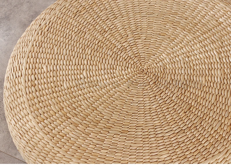 Подушка Cattail, японская соломенная плетеная подушка для медитации, портативная подушка для йоги, утолщенная круглая подушка с татами