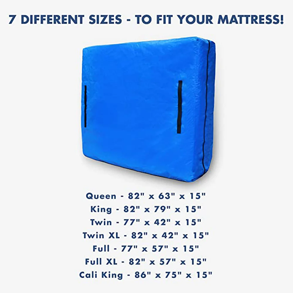 Mattress Bags Waterproof Zippered Mattress Cover for Moving Storage Furniture 7 Size