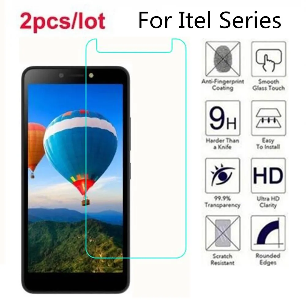 Закаленное стекло для Itel A16 P13 Plus 2.5D Премиум Защитная пленка экрана на A52 Lite A14 A15 A22
