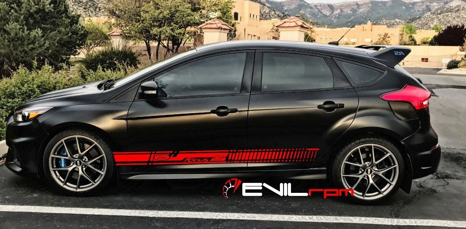 Для 2 шт./пара Seitenstreifen Aufkleber наклейка Grafik Seitenstreifen мех Ford Focus mk3 ST GT