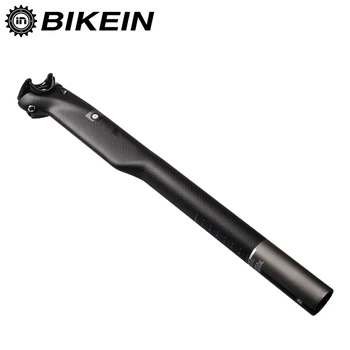

BIKEIN Full 3K Carbon Road Bike Breaking Wind Seatpost Mountain Bicycle Seat Post 400mm Cycling MTB Pro Parts Ultralight 210g