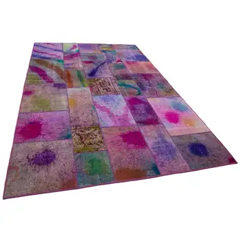 

198x302 Cm Multicolor Handmade Patchwork Rug-6x10 Ft