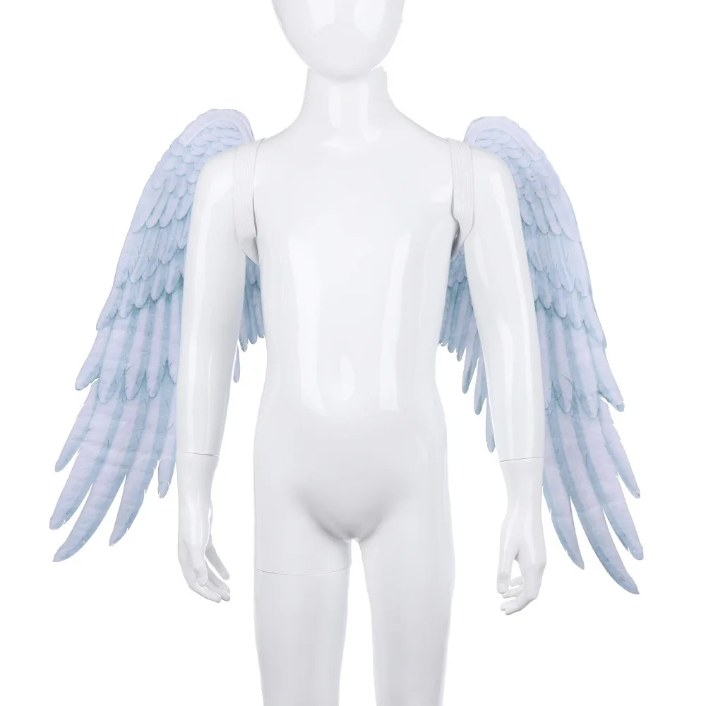 Хэллоуин 3D Крылья Ангела Марди Гра тема вечерние Косплей крылья для детей взрослых большие черные крылья дьявола костюм