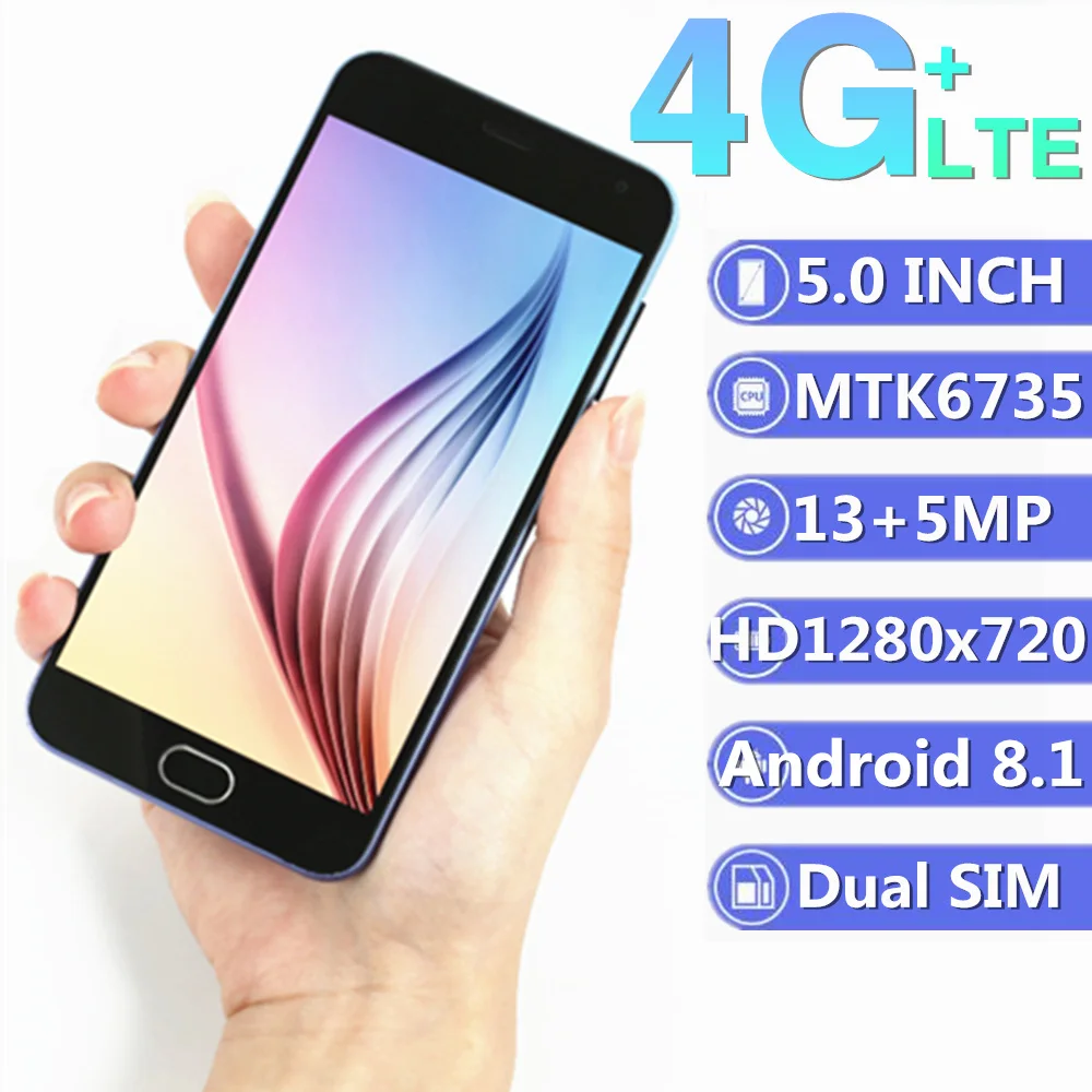Оригинальные смартфоны 5e 4G lte 13 Мп Android 8 1 ips 5 0 &quotMT6735 2 Гб ОЗУ 16 ПЗУ