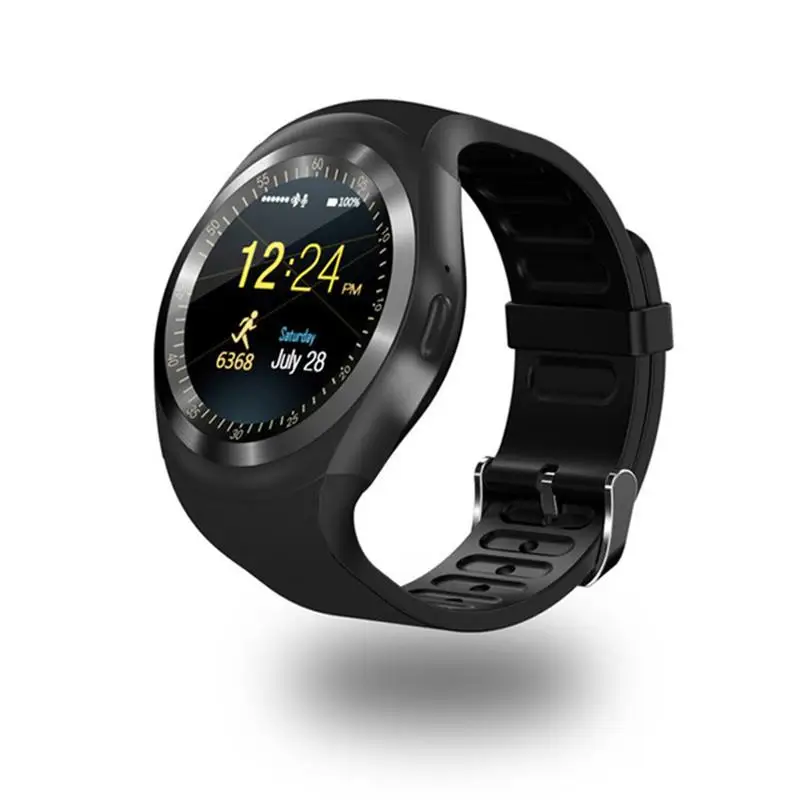 

Bluetooth Y1 Smart Watch Android SmartWatch Phone Call GSM Sim Remote Camera Information Display Sports Pedometer
