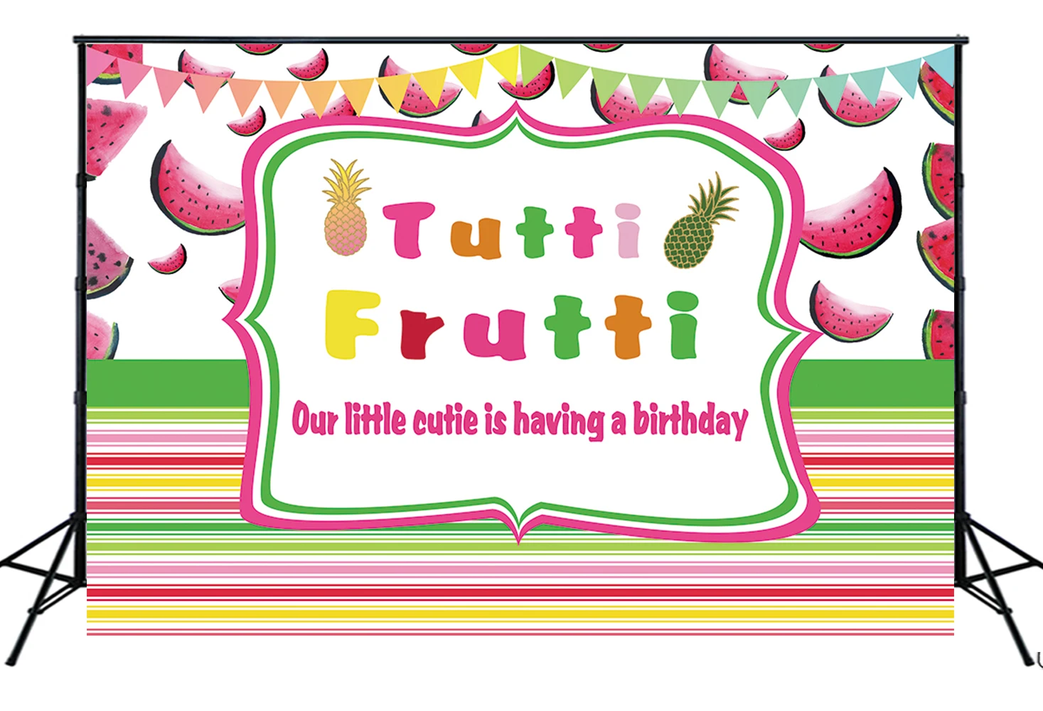 Фон для детского дня рождения Twotti Frutti летний фон с фруктами баннер киоска