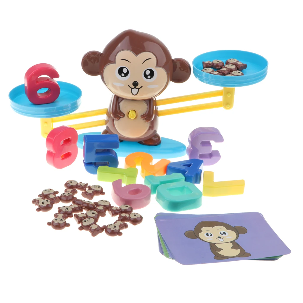 Almencla Juego de Equilibrio de Mono de Juguete de Diversión Familiar de Plástico para Niños Y Padres