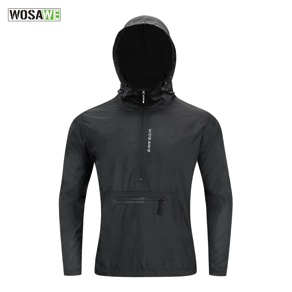 orange waterproof cycling jacket