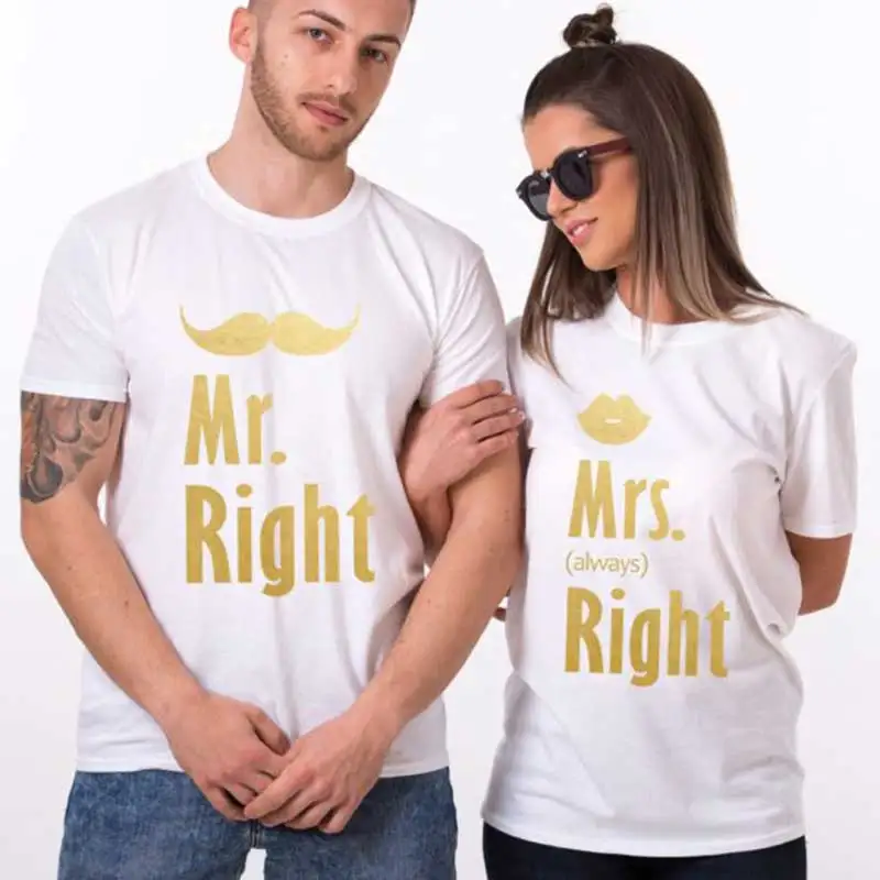 Парная одежда Mr Mrs для влюбленных женщин и мужчин футболка мужа жены семьи