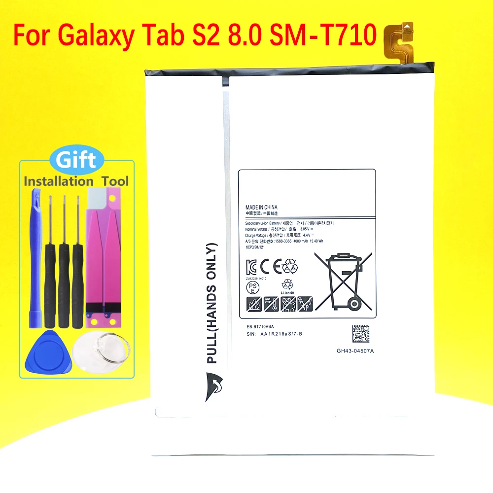 

New Tablet EB-BT710ABA EB-BT710ABE Battery For Samsung Galaxy Tab S2 8.0 SM-T710 T713 T715/C/Y T719C T713N
