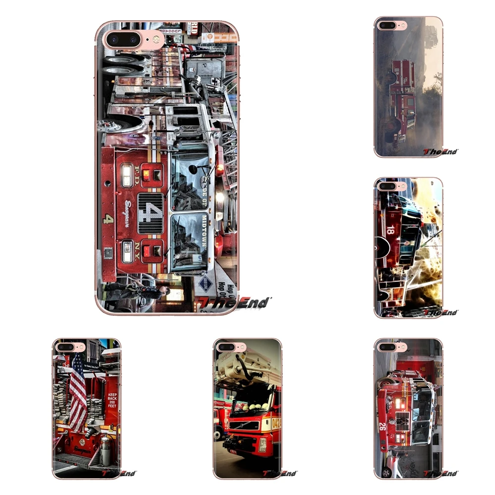 Силиконовый чехол для Xiaomi Mi4 Mi5 Mi5S Mi6 Mi A1 A2 5X 6X 8 9 Lite SE Pro Max Mix 2 3 2S firetrucks | Мобильные