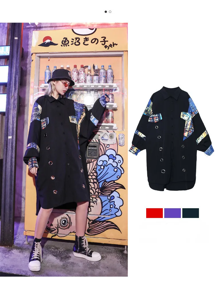 Max LuLu/ одежда в Корейском стиле, осенняя женская уличная одежда в стиле панк, женские элегантные длинные платья с принтом, повседневные Черные Vetsidos