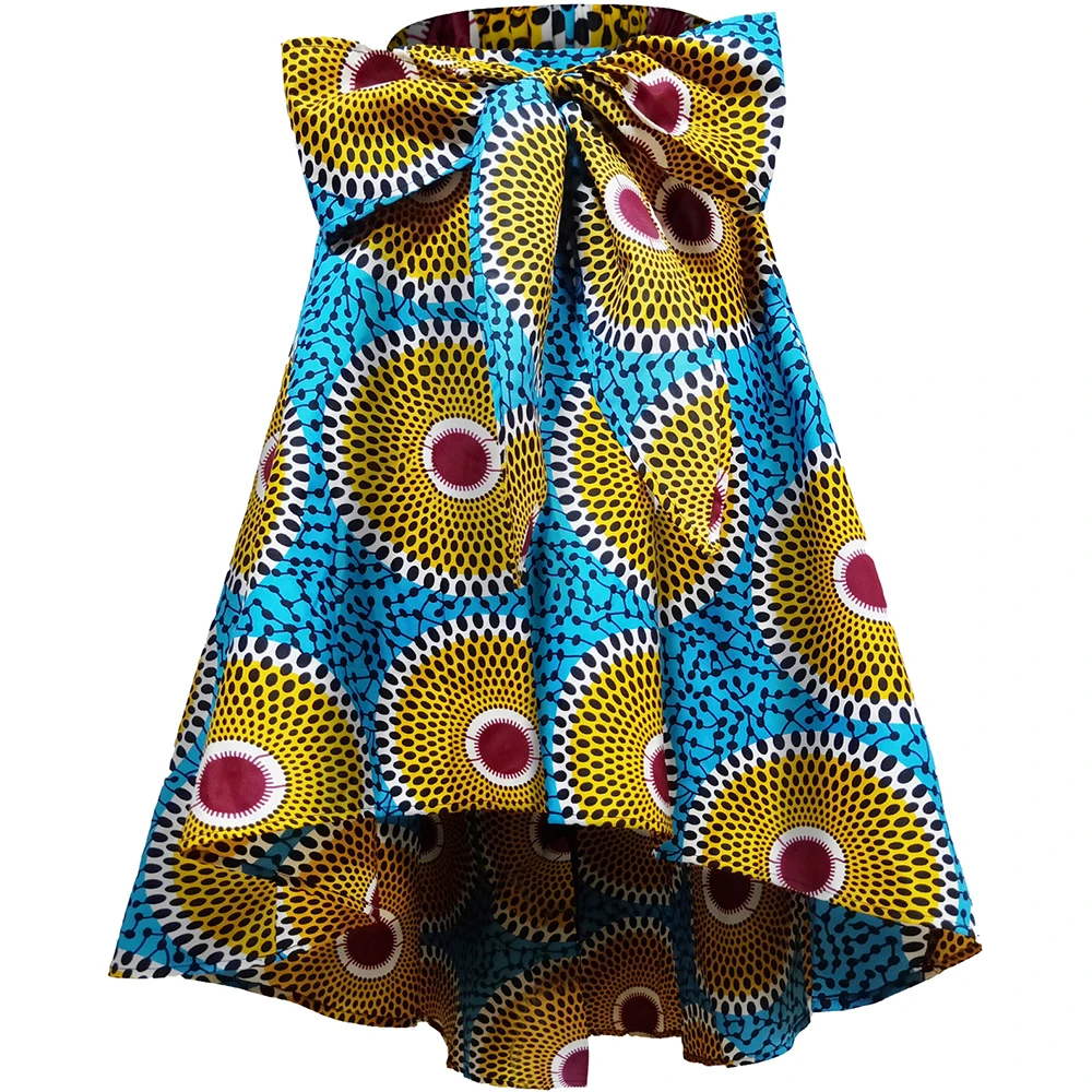Африканская одежда для женщин, модная африканская юбка, традиционная юбка с принтом Анкары, цветочный принт, повседневная юбка Дашики, восковая юбка с принтом - Цвет: color4