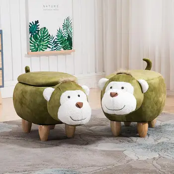 

Creative monkey shoes bench sofa footstool home decoration ornaments storage test shoes stool washable storage stool