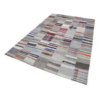 

200x302 Cm Multicolor Handmade Rugs Patchwork Rug-7x10 Ft