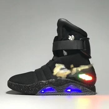 

2020 back to the Future Classic Celebrity Catwalk Fluorescent sneakers High Quality Niki air men shoes Colorful glowing shoes