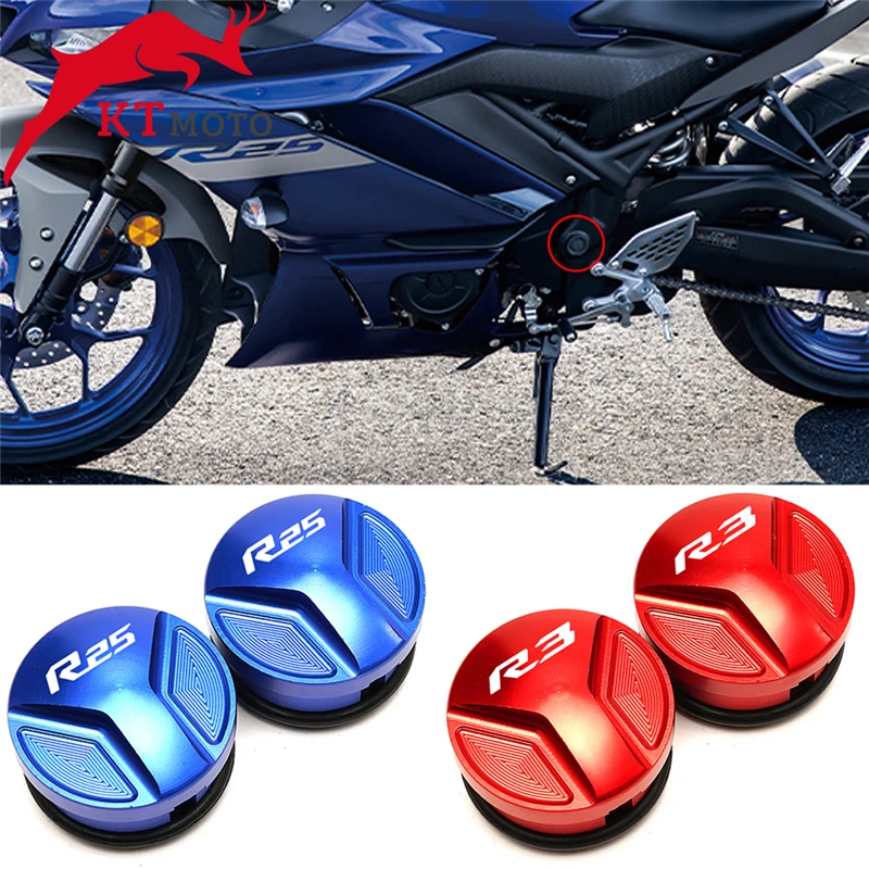 Крышка с отверстием для рамки YAMAHA YZF R25 R3 2014 2019 2018 аксессуары мотоциклов крышка