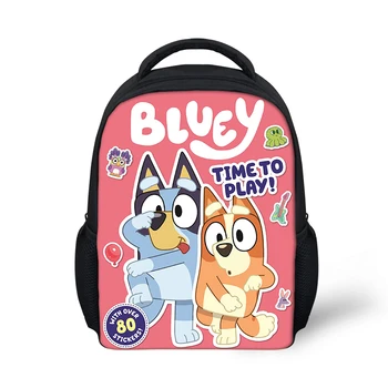 

Cartoon Kindergarten Backpack Bluey Pattern Kids Book Bags 3D Anime Design Kawaii Boys Girls Small School Bags