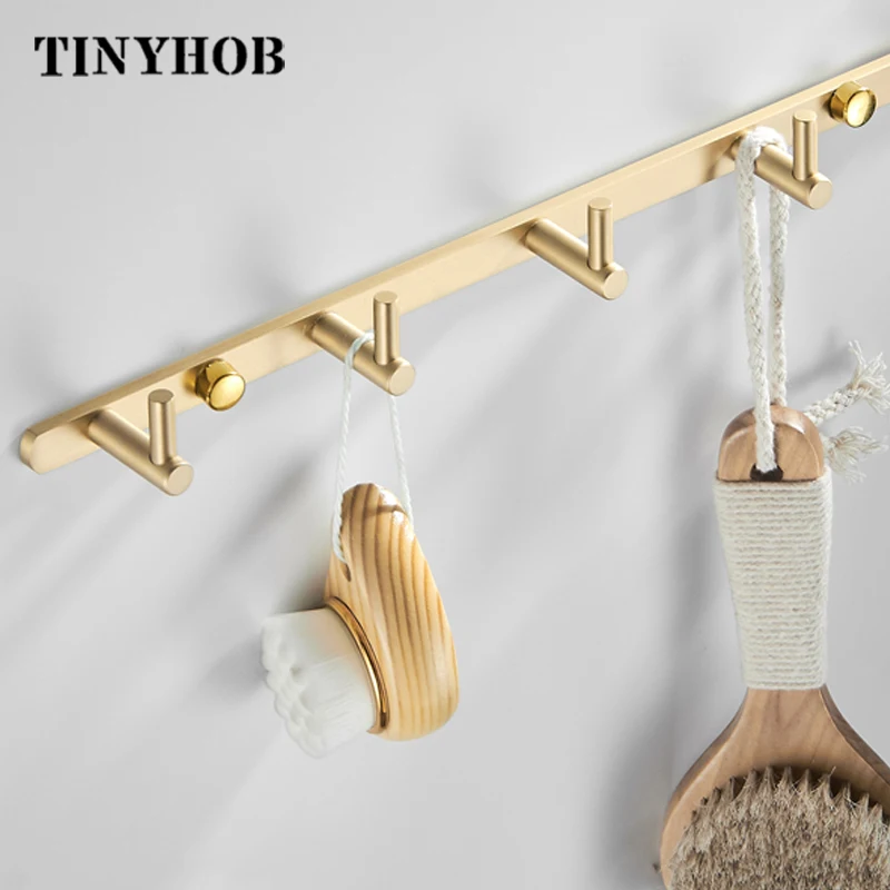 Solid brass Gold Clothes Hanger Wall Mounted Coat Hook Decorative Key