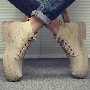 

Men's shoes autumn 2019 new trend in the shoes men's retro desert tooling wild Martin boots men