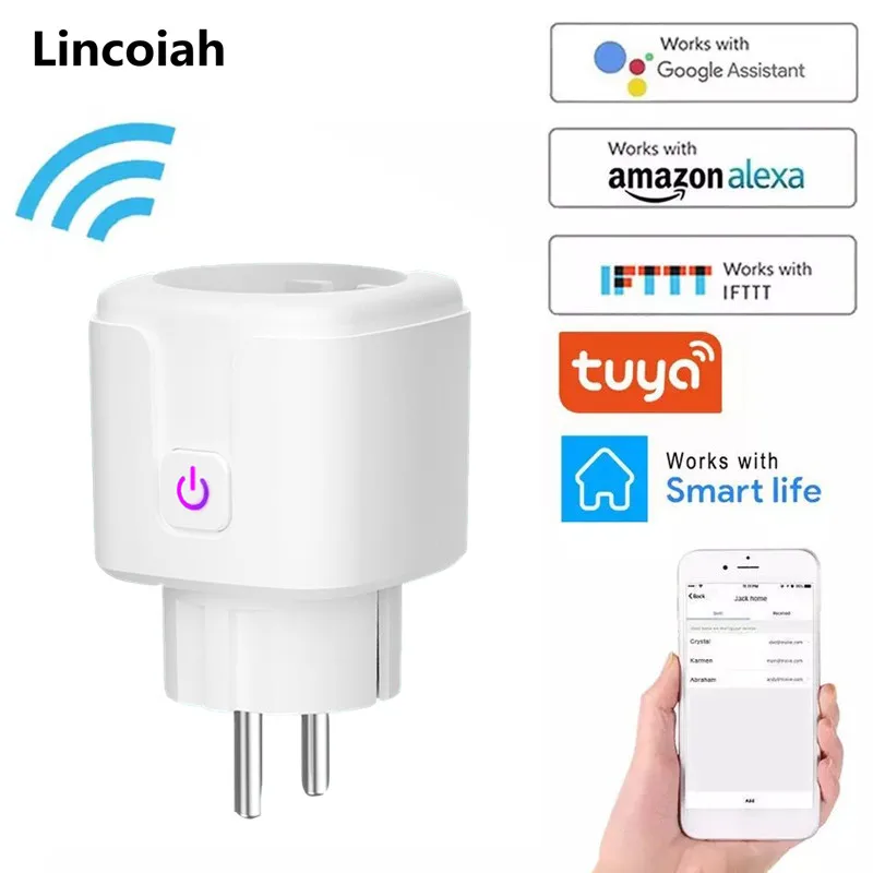 Умная розетка с Wi Fi 16 А поддержкой Alexa и Google Assistant|Автоматизация зданий| |